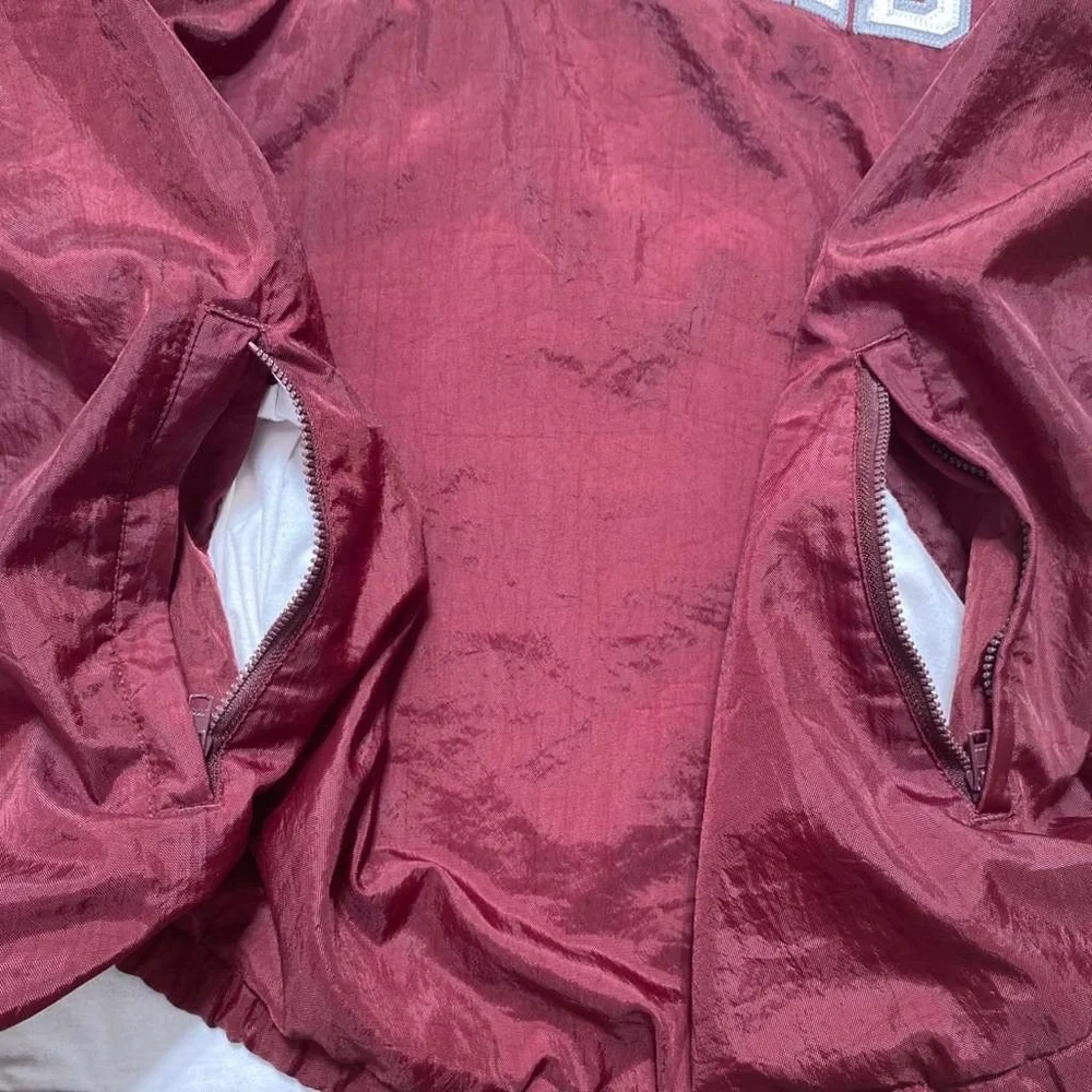 Champion Vintage‎ Mens Nylon Pullover Lined Windbreaker Size Medium